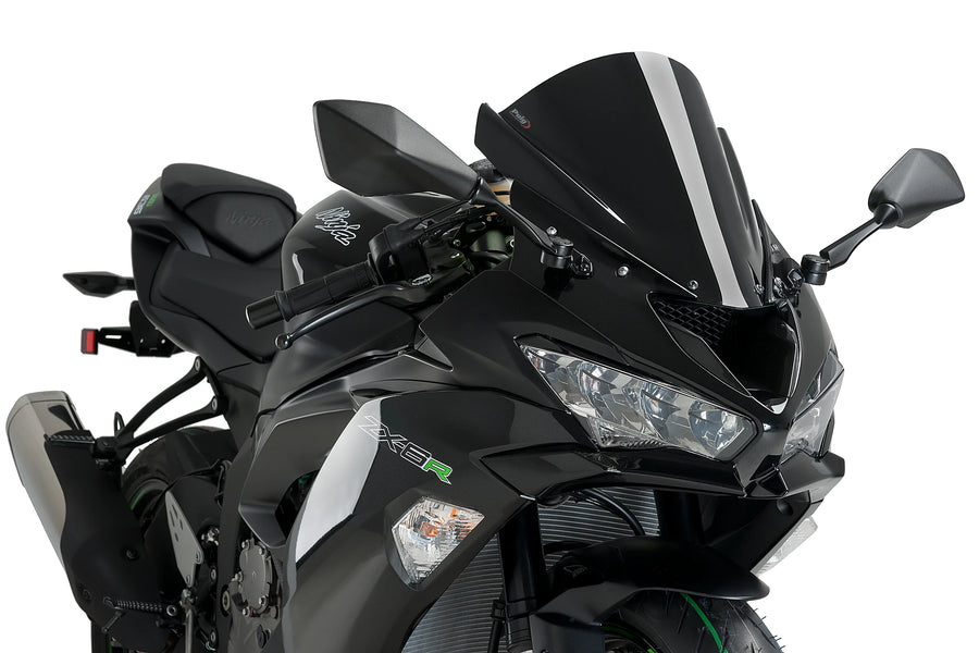 KAWASAKI ZX-6R NINJA [2018] - Z-Racing-skjerm | Svart | PUIG 3177N