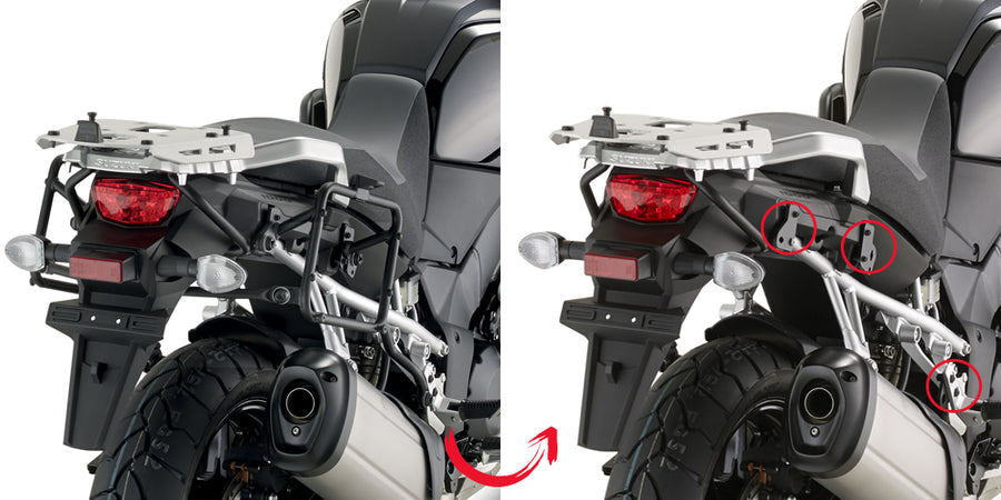 SUZUKI DL 1000 V STROM [2017-2018] - Sideveskeholder med hurtigutløser