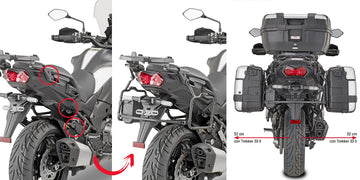 KAWASAKI KLZ 1000 VERSYS [2019-2024] - Hurtigfeste sidekassefeste