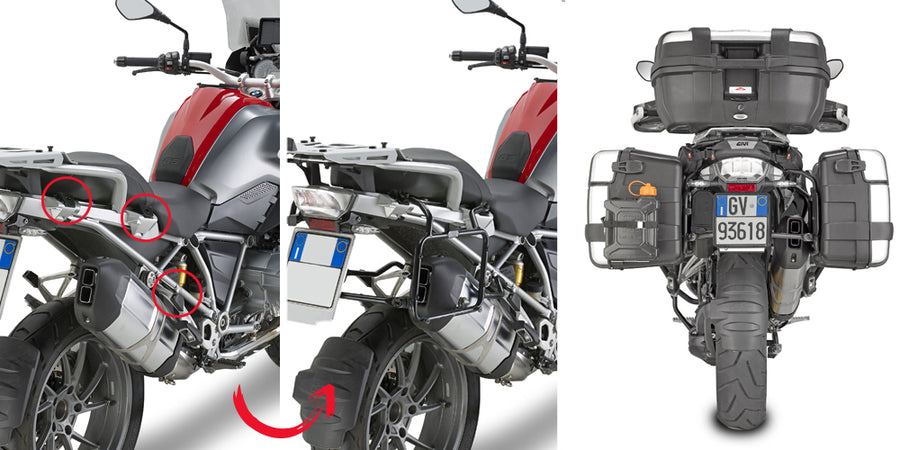 BMW R 1250 GS ADVENTURE [2019-2023] - Sideveskeholder med hurtigutløser