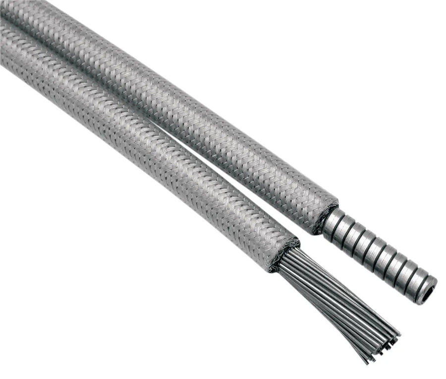 harley davidson flstc [MOTION PRO] – Armor Coat flettet rustfritt stål clutchkabel