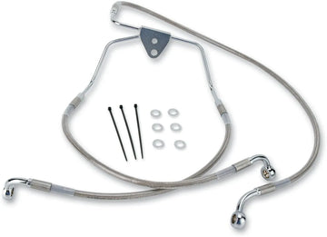 harley davidson flhtc [DRAG SPECIALTIES] - Forlenget bremselinjesett i rustfritt stål