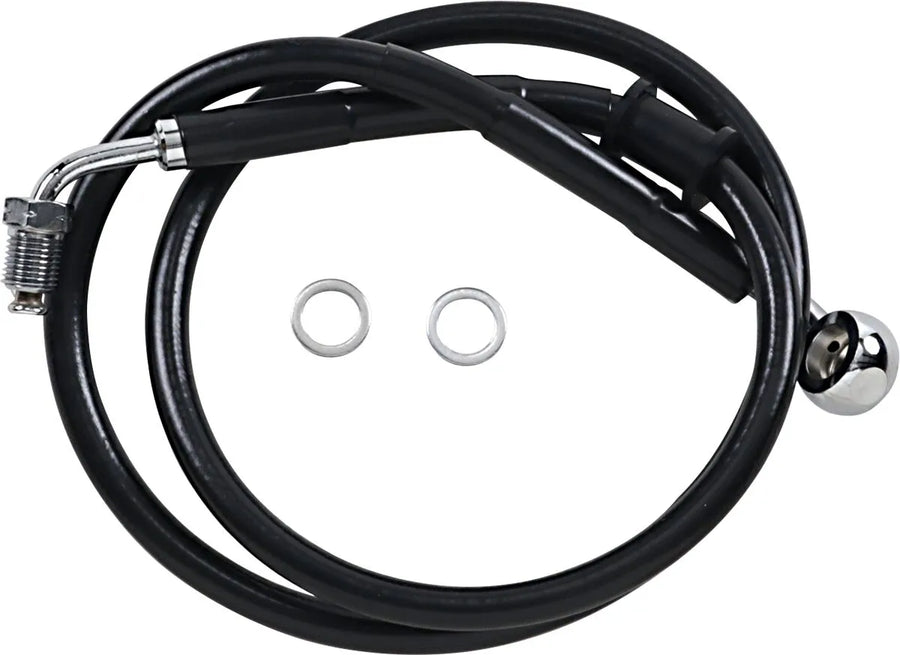 harley davidson flde [DRAG SPECIALTIES] - Forlenget bremselinje i rustfritt stål