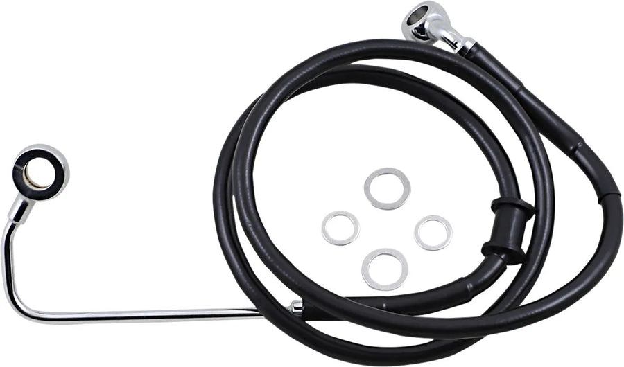 harley davidson fxsb [DRAG SPECIALTIES] - Forlenget bremselinje i rustfritt stål