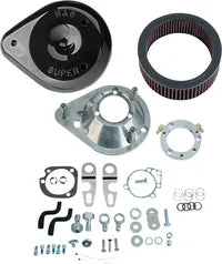 Harley-Davidson Xl 883 R Roadster [2009-2010, 2013] - Mini Teardrop Stealth Luftfilter-Kit – Oberfläche: Schwarz – Bild 8