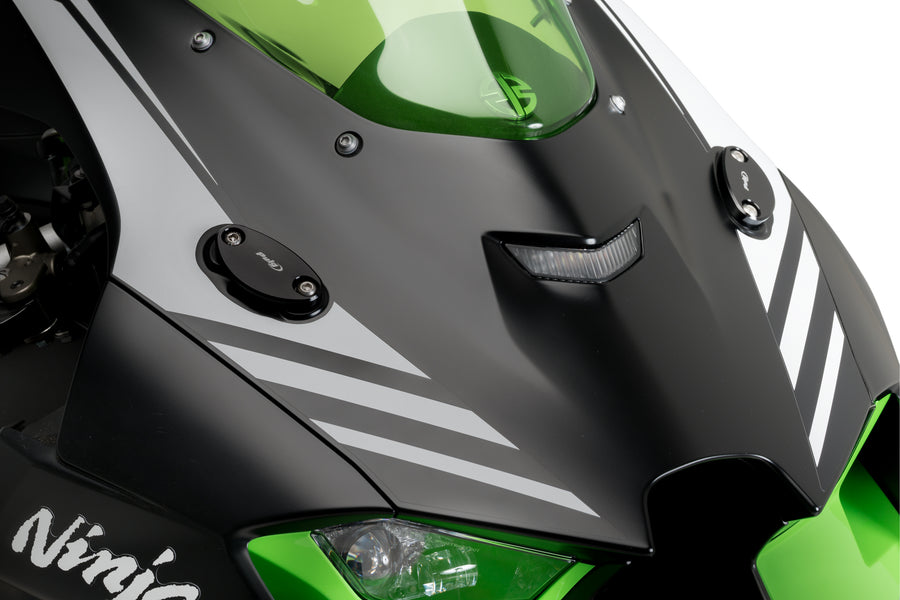 KAWASAKI ZX-10RR [2025] – Rear View Speil Caps – Svart