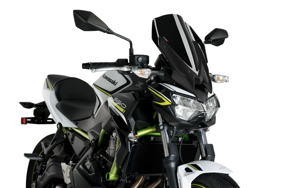 KAWASAKI Z 650 [2025] - New Generation Touring Windshield | Svart | PUIG 3865N