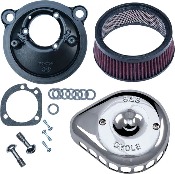 Harley-Davidson Xl 1200 Sportster [2020] - Mini Teardrop Stealth Luftfilter-Kit – Oberfläche: Silber – Bild 2