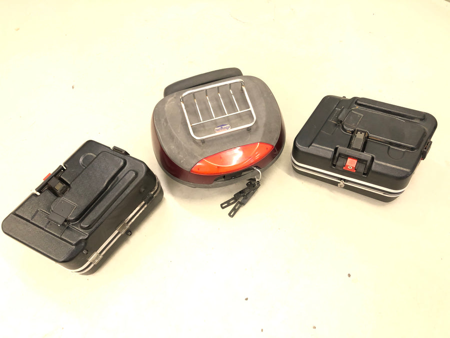 Honda GL 500 Silversching PC02 - Koffert Set Kofferkassen Toppveske med brakett
