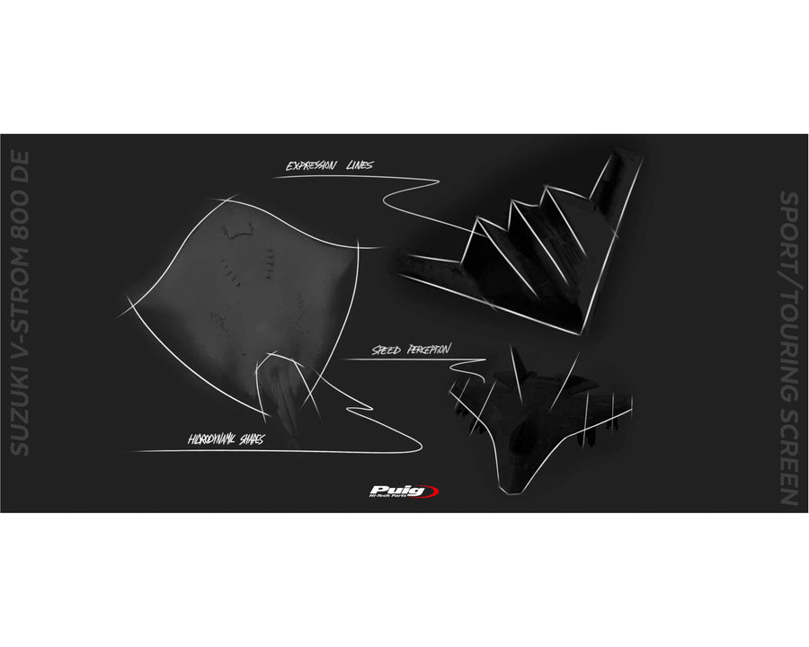 SUZUKI DL 800 V-STROM [2025] – Turskjerm – Gjennomsiktig