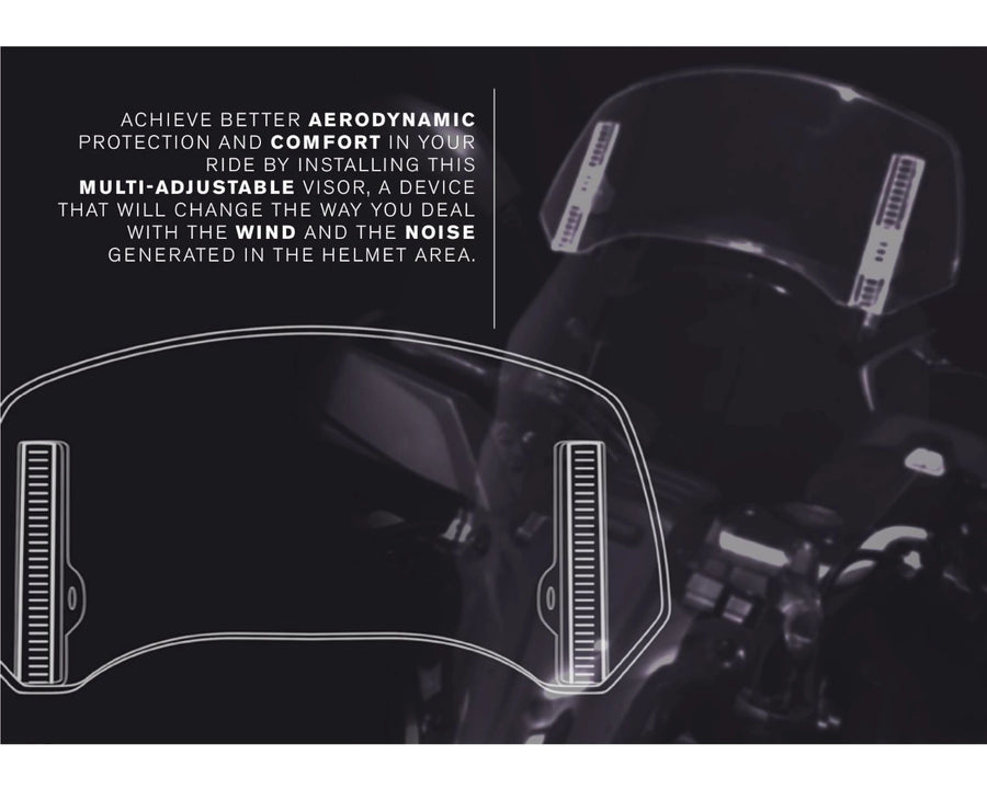 KTM 890 SMT [2025] – Spoiler Screen 2.0 Clip-on – Gjennomsiktig