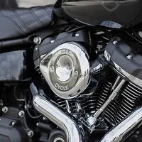 Harley-Davidson Xl 1200 T Sportster Superlow [2019, 2019-2020] - Stealth Luftfilterabdeckung – Oberfläche: Silber – Bild 9