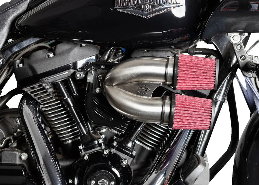 Harley-Davidson FLFBS 1923 Softail Fat Boy 117 [2025] - Tuned Induction Luftfilterkit – Oberfläche: Silber – Bild 2