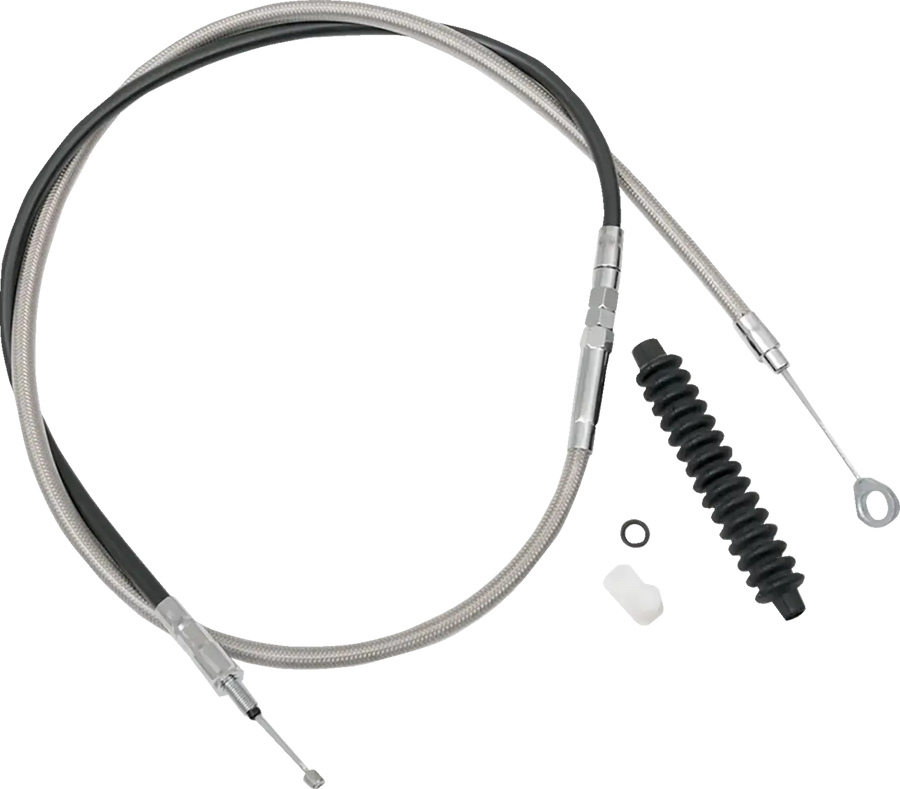 harley davidson flhrxs [DRAG SPECIALTIES] - Svært effektiv clutchkabel laget av flettet rustfritt stål