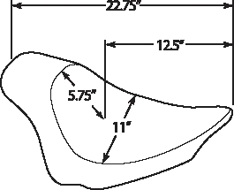 harley davidson flst [DRAG SPECIALTIES] – EZ-ON solo sete med brakett