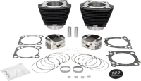 Harley-Davidson FXBB 1923 Softail Street Bob 117 [2025] - 132" Hochverdichtungs- / 136" Big Bore Kit – Oberfläche: Hervorgehobene Lamellen, Black Granite – Merkmal: +8,5 cm³ Kuppelvolumen – Bild 10