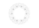 Triumph Scrambler 400 X [2024-2026] - FLAME Schwimmende Alu-Bremsscheibe – Ausführung: Black Aluminum Carrier – Bild 9