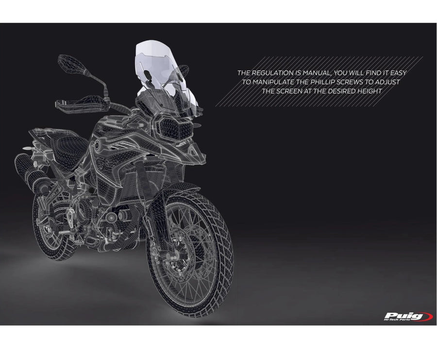 BMW F 800 GS [2025] – Justerbar frontrute – Tonet