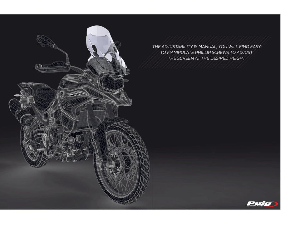 BMW F 750 GS [2024] – Justerbar frontrute – Tonet