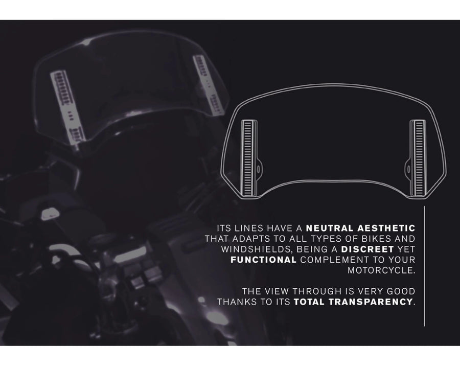 KTM 890 SMT [2025] – Spoiler Screen 2.0 Clip-on – Gjennomsiktig