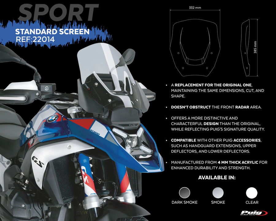 BMW R 1300 GS TROPHY [2025] – turskjerm – gjennomsiktig