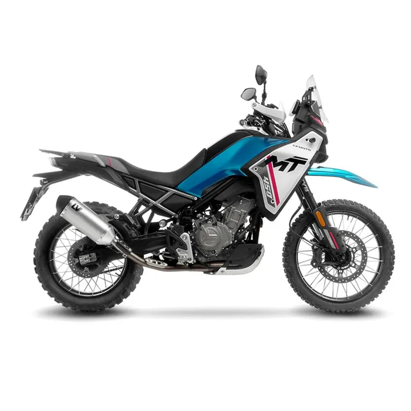 cf moto 450 [LEOVINCE] – LV-14 bakre lyddemper i rustfritt stål