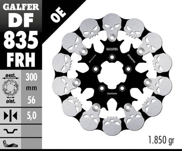 Harley-Davidson XL 883 R Roadster [2015] - Flytende bremseskive Skull - Bilde 2