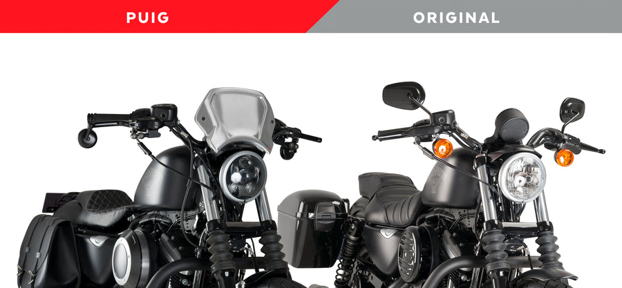 HARLEY DAVIDSON SPORTSTER 883 IRON XL 883 N [2012] – ALU frontplate – sølv