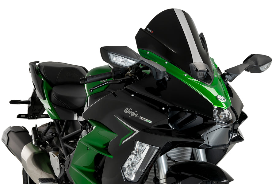 KAWASAKI NINJA H2 SX SE [2025] – Z-Racing-skjerm – Svart