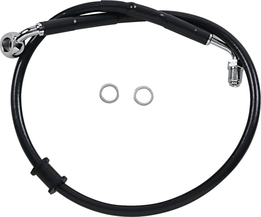 harley davidson flde [DRAG SPECIALTIES] - Forlenget bremselinje i rustfritt stål