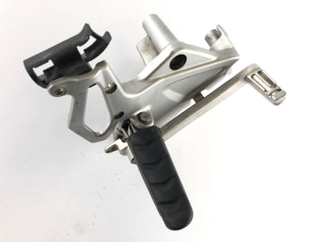 BMW F 800 S [2007] - Fotstøtte til høyre med holder og bremsepedal - 0