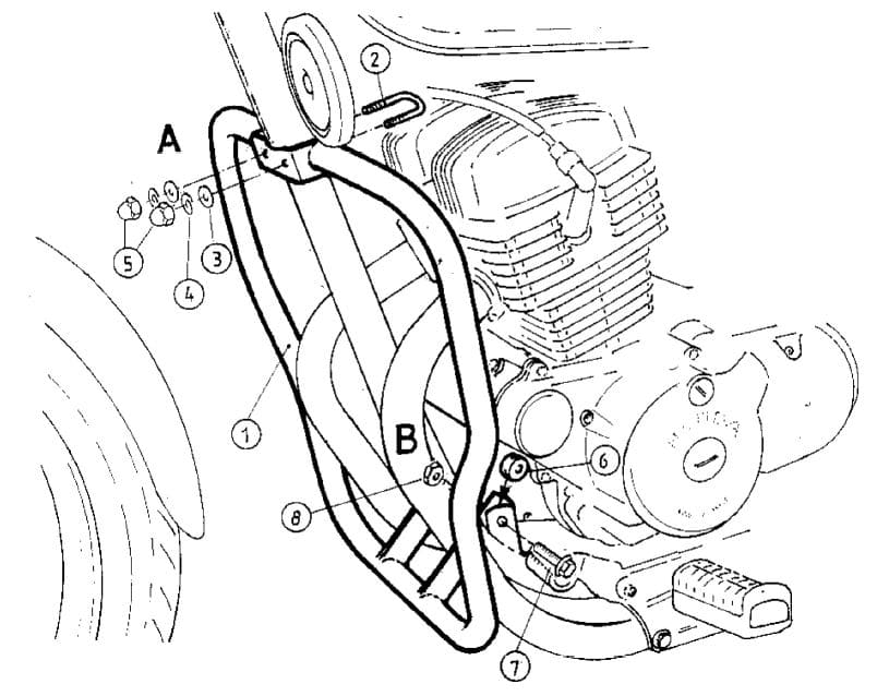 Honda CMX 250 Rebel [1996-2001] - Motorvernstang