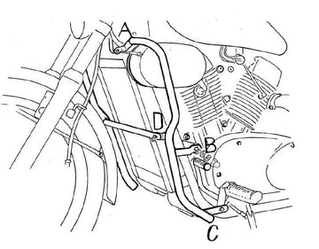 Kawasaki VN 1500 [1988-2004] - Motorvernstang