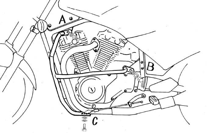 Suzuki VX 800 [1990-1995] - Motorvernstang