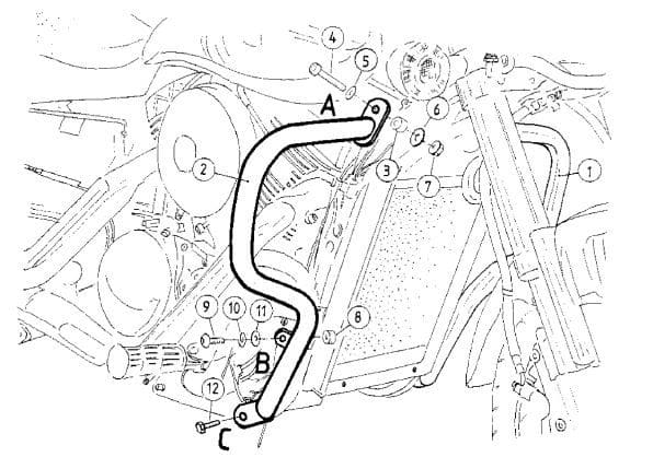 Suzuki VZ 1600 Marauder [2004-2005] - Motorbeskyttelsesbar