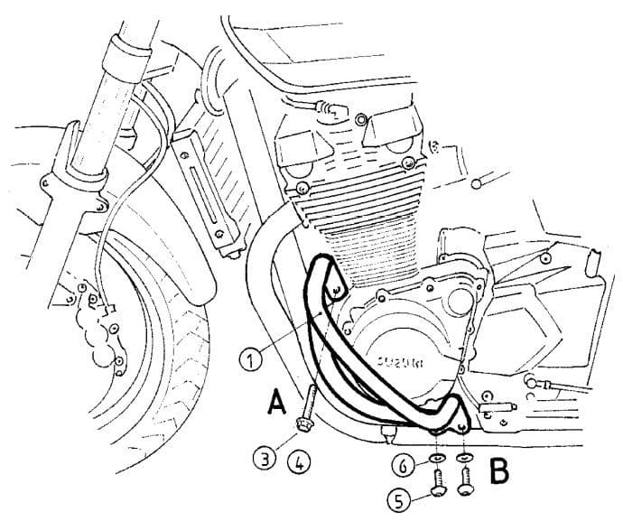 Suzuki GSX 1400 [2001-2004] - Motorvernstang