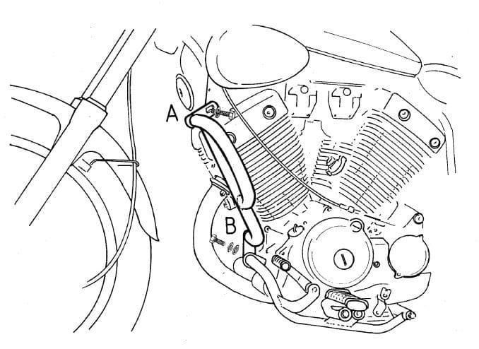 Yamaha XV 535 [1988-2003] - Motorvernstang