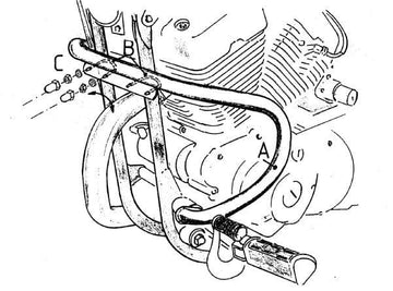 Yamaha XV 125 [1989-2002] - Motorvernstang