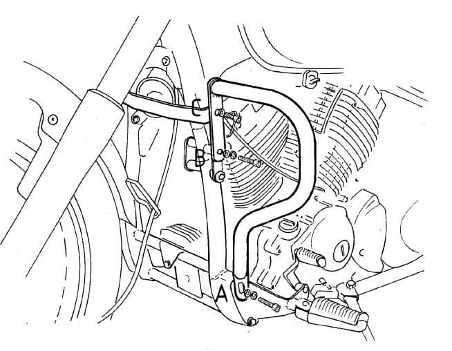 Yamaha XVS 650 Drag Star [1996-2003] - Motorvernstang