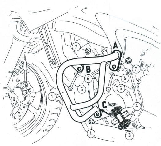 Yamaha FZ 6 [2004-2010] - Motorvernstang