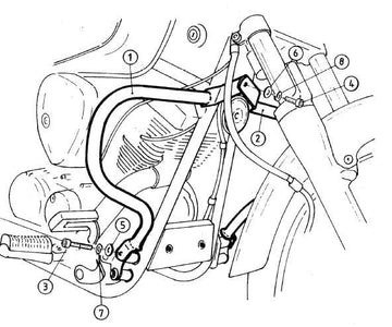 Yamaha XVS 125 [2000-2004] - Motorvernstang