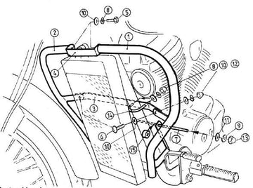 Honda VT 750 D2 Black Wido [2001-2003] - Motorvernstang - 0