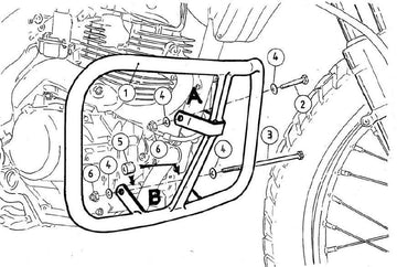 Honda XR 125 L [2002-2008] - Motorvernstang