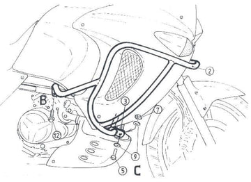 Honda XL 1000 V Varadero [1999-2002] - Motorvernstang