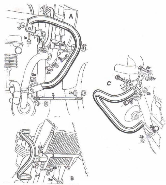 Kawasaki Kle 500 [1991-2007] - Motorbeskyttelsesbar