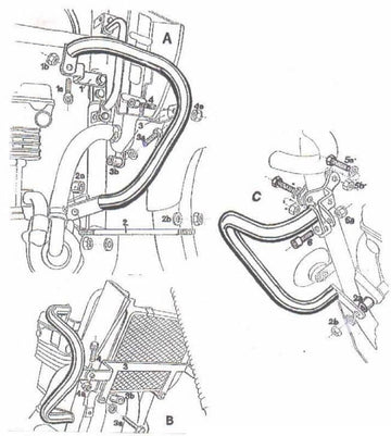 Kawasaki Kle 500 [1991-2007] - Motorbeskyttelsesbar