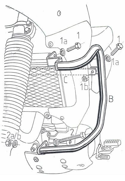 Yamaha XTZ 660 Ténéré [1991-1993] - Motorbeskyttelsesbar