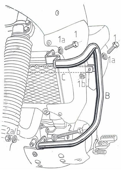 Yamaha XTZ 660 Ténéré [1991-1993] - Motorbeskyttelsesbar