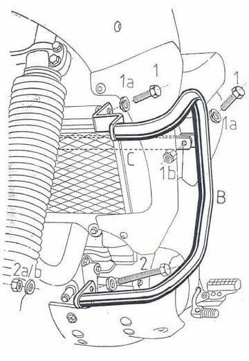 Yamaha XTZ 660 Ténéré [1991-1993] - Motorbeskyttelsesbar