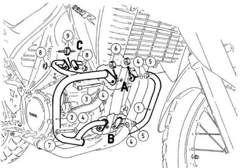 Yamaha XT 660 R [2004-2016] - Motorvernstang - 0